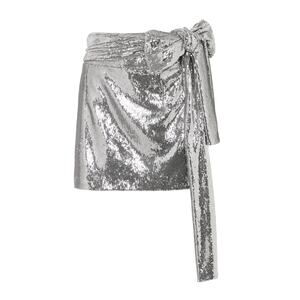 Bernadette Sequined Silver Bernard Skirt Size 42/ US 10